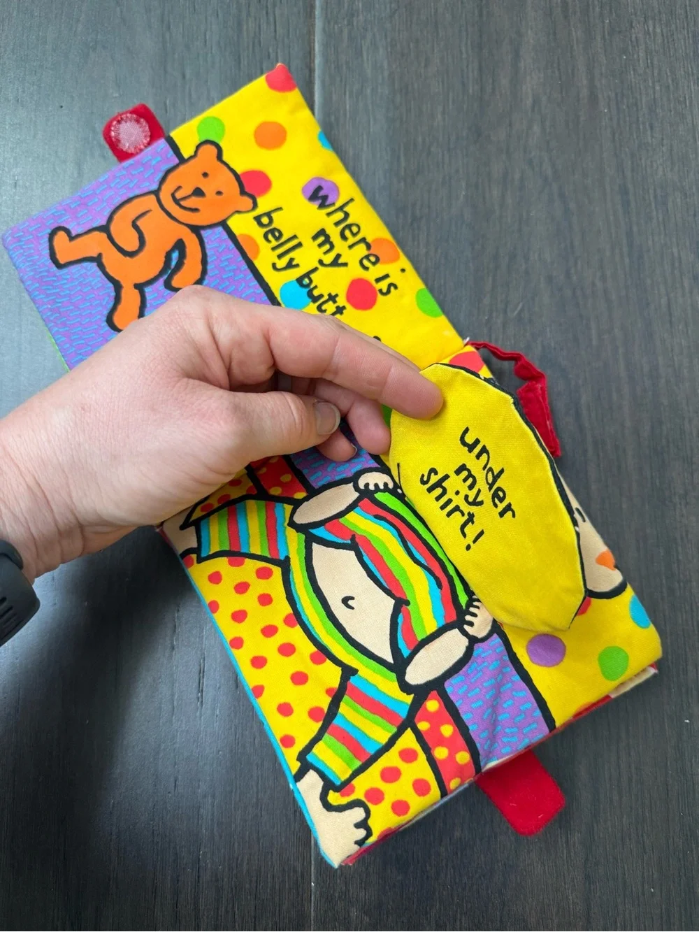 Jellycat soft baby book Where’s my belly button